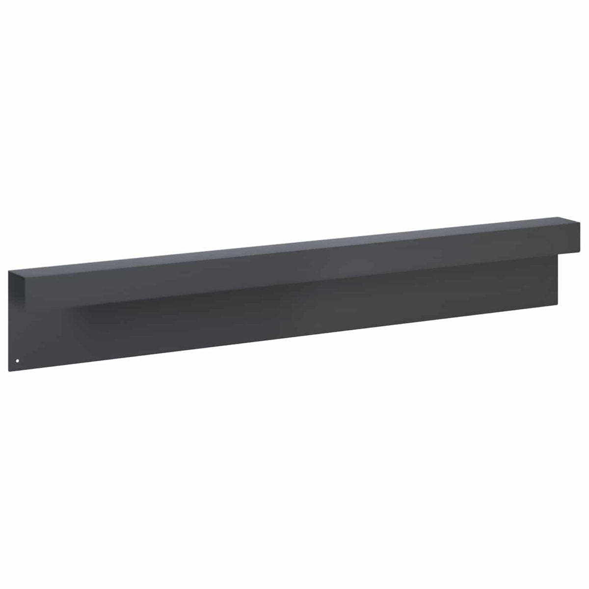 Garden Cover Profile 2 pcs 100 x 6 x 15 cm Steel Anthracite