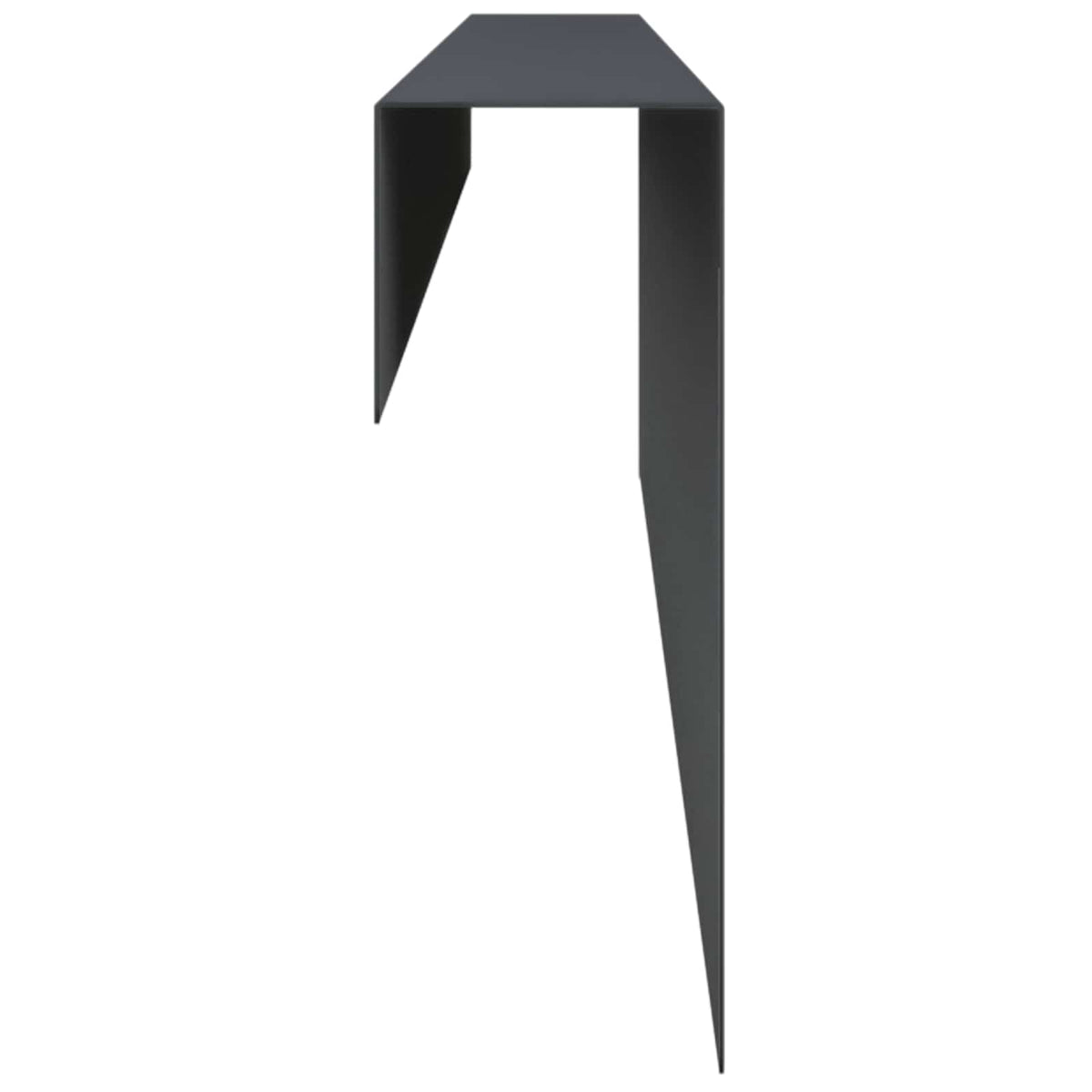 Garden Cover Profile 10 pcs 100 x 6 x 15 cm Steel Anthracite