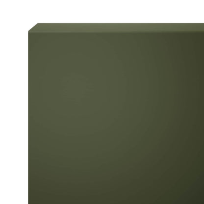 Garden Cover Profile 2 pcs 100 x 6 x 15 cm Steel Olive Green