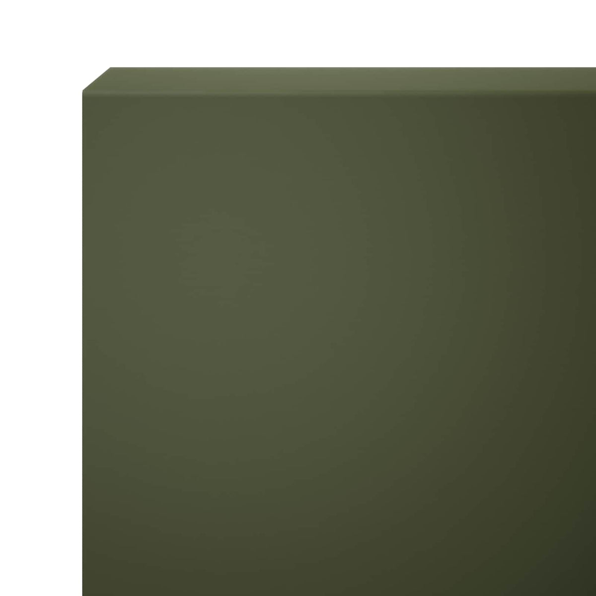 Garden Cover Profile 10 pcs 100 x 6 x 15 cm Steel Olive Green