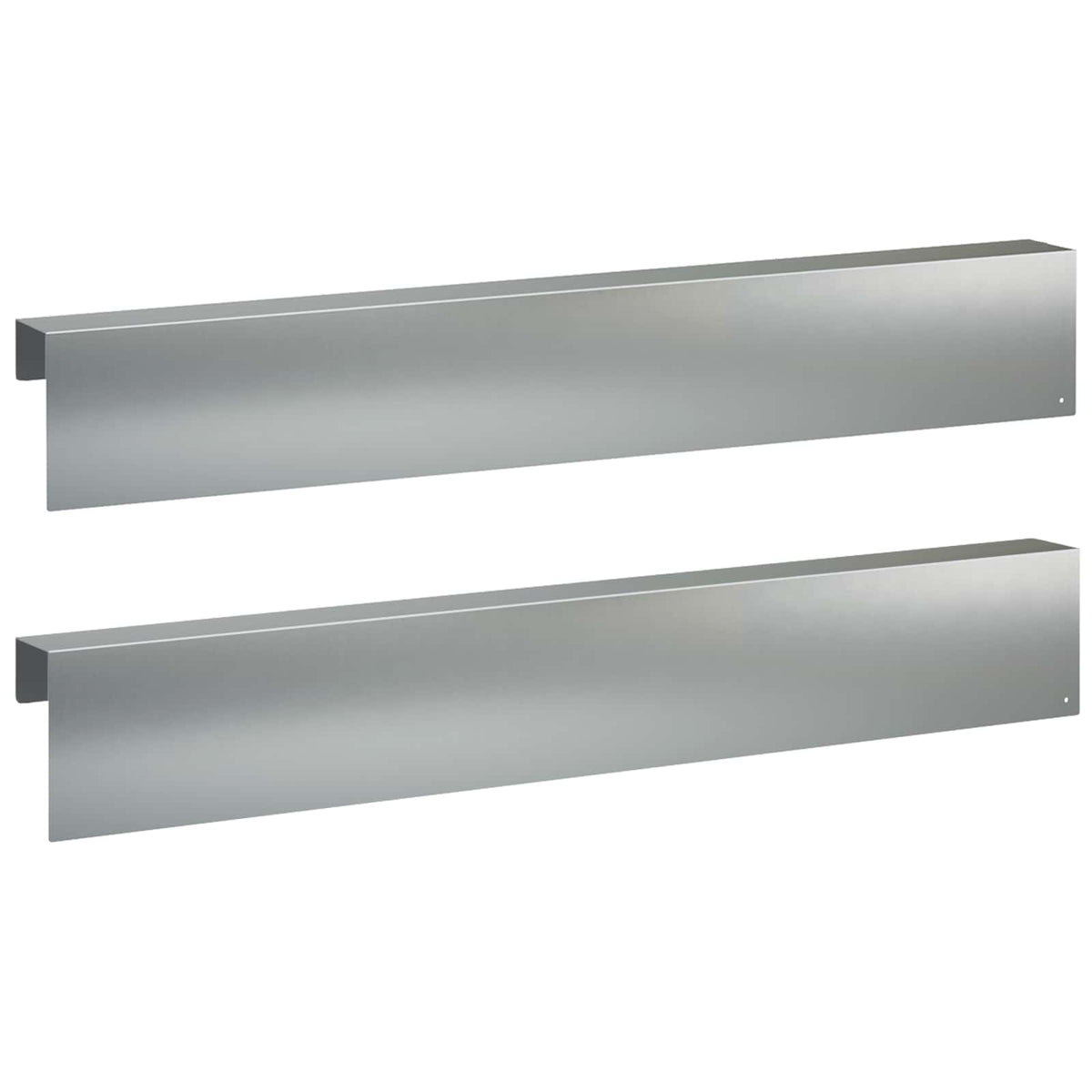 Garden Cover Profile 2 pcs 100 x 6 x 15 cm Galvanised Steel