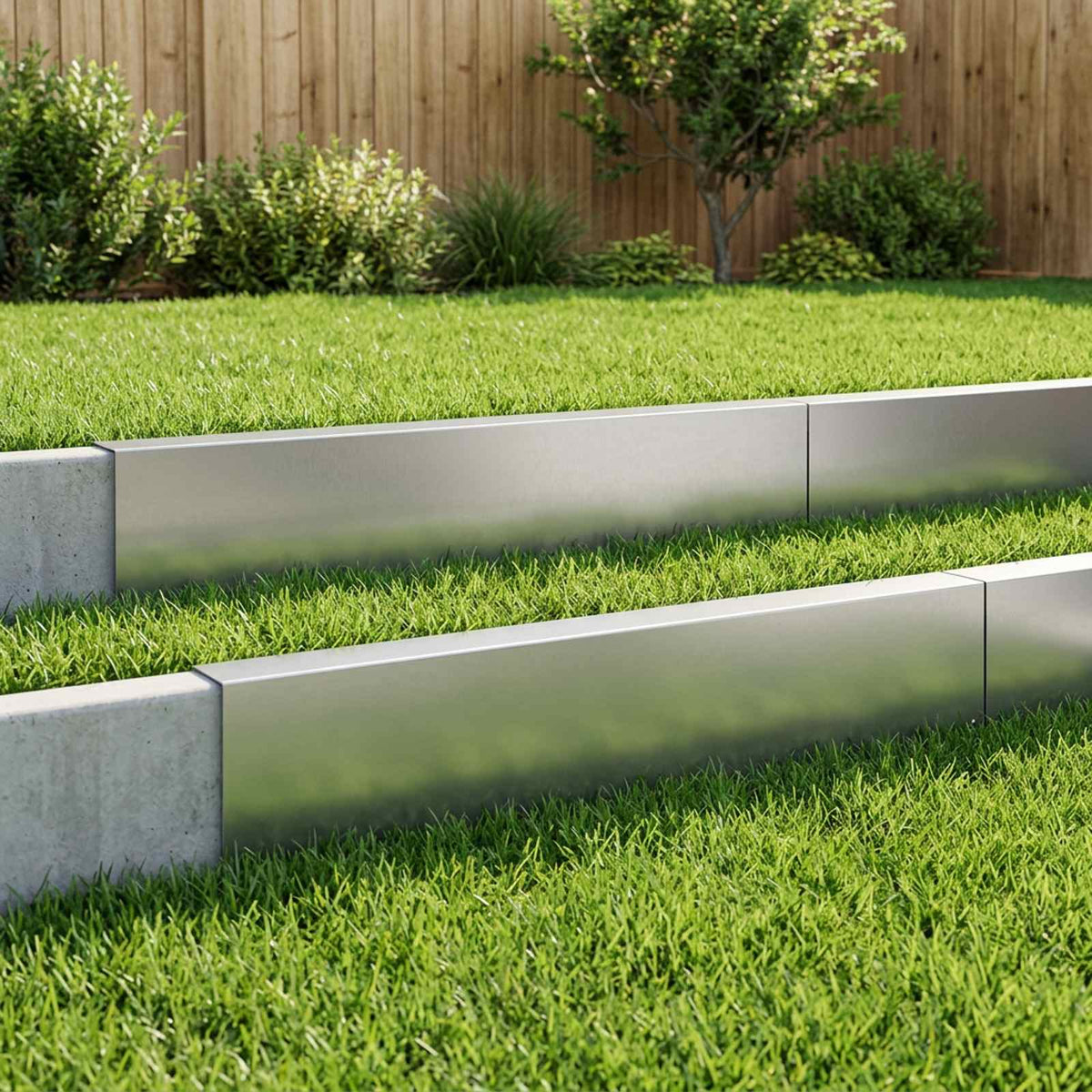 Garden Cover Profile 10 pcs 100 x 6 x 15 cm Galvanised Steel