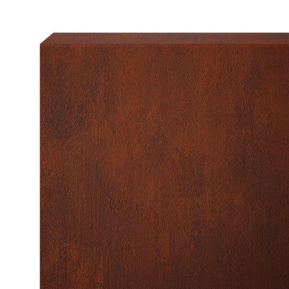 Garden Cover Profile 10 pcs 100 x 6 x 15 cm Weathering Steel