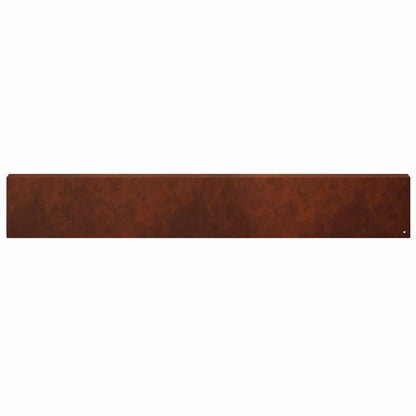 Garden Cover Profile 10 pcs 100 x 6 x 15 cm Weathering Steel