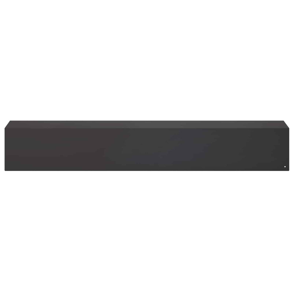 Garden Cover Profile 2 pcs 100 x 15 x 15 cm Steel Black