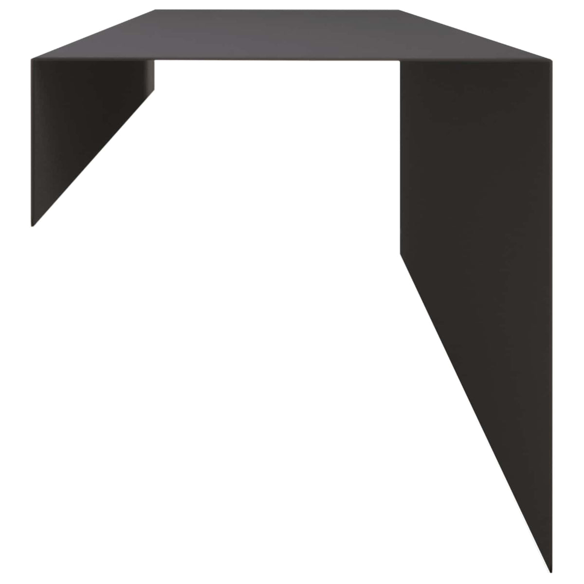Garden Cover Profile 2 pcs 100 x 15 x 15 cm Steel Black