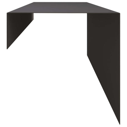 Garden Cover Profile 2 pcs 100 x 15 x 15 cm Steel Black