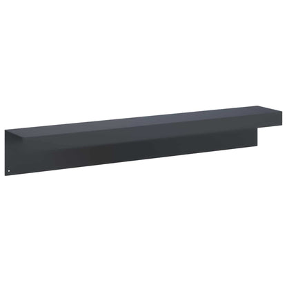 Garden Cover Profile 10 pcs 100 x 15 x 15 cm Steel Anthracite