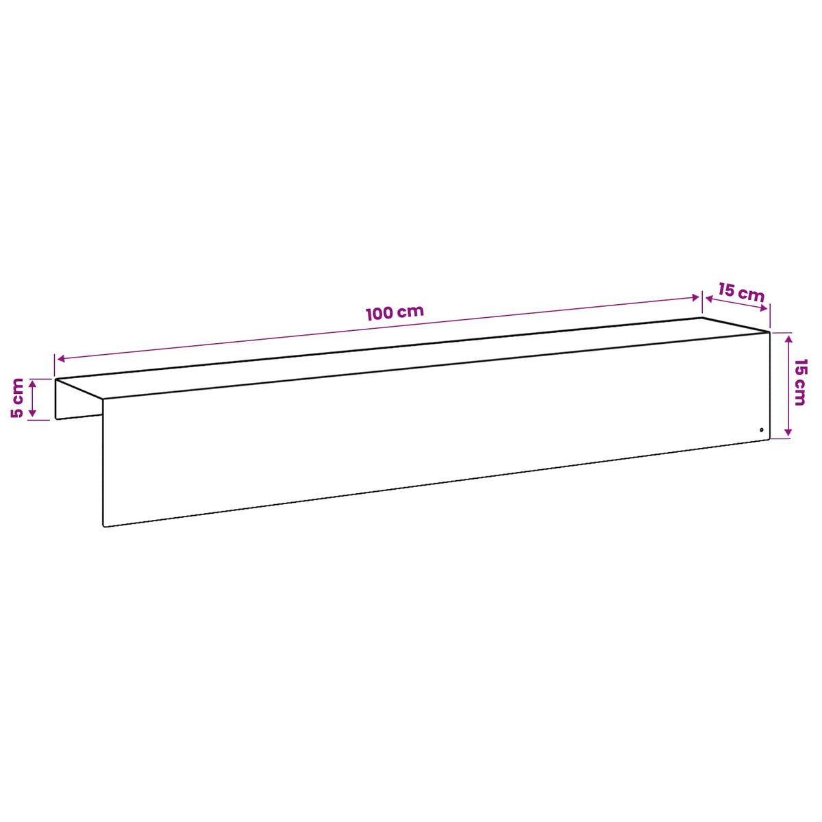 Garden Cover Profile 10 pcs 100 x 15 x 15 cm Galvanised Steel