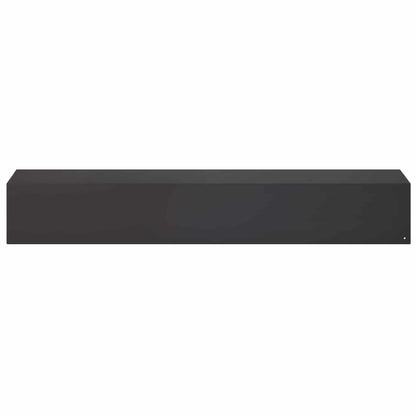 Garden Cover Profile 10 pcs 100 x 20 x 15 cm Steel Black