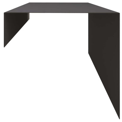 Garden Cover Profile 10 pcs 100 x 20 x 15 cm Steel Black