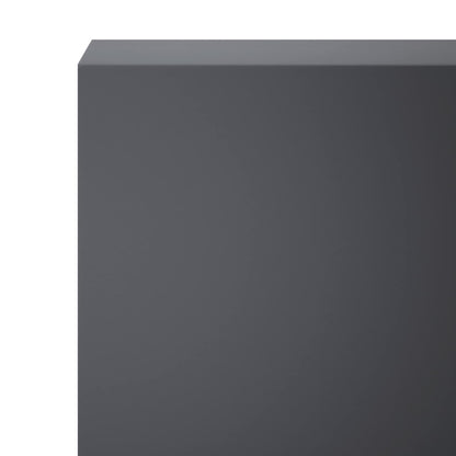 Garden Cover Profile 2 pcs 100 x 20 x 15 cm Steel Anthracite