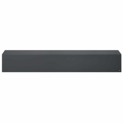 Garden Cover Profile 10 pcs 100 x 20 x 15 cm Steel Anthracite