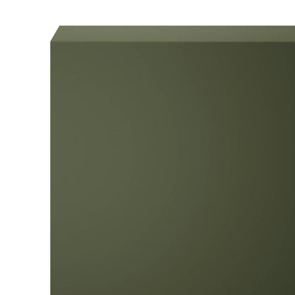 Garden Cover Profile 2 pcs 100 x 20 x 15 cm Steel Olive Green