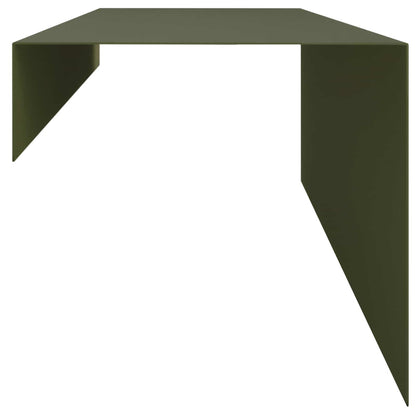Garden Cover Profile 2 pcs 100 x 20 x 15 cm Steel Olive Green