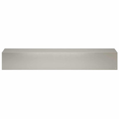 Garden Cover Profile 2 pcs 100 x 20 x 15 cm Stainless Steel