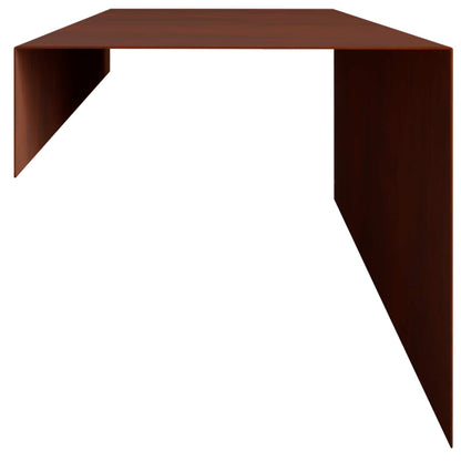 Garden Cover Profile 10 pcs 100 x 20 x 15 cm Weathering Steel