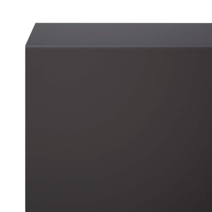 Garden Cover Profile 2 pcs 100 x 5 x 5 cm Steel Black