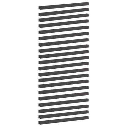 Garden Cover Profile 20 pcs 100 x 5 x 5 cm Steel Black