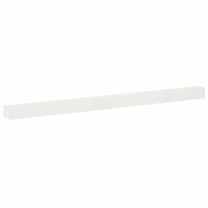 Garden Cover Profile 2 pcs 100 x 5 x 5 cm Steel White