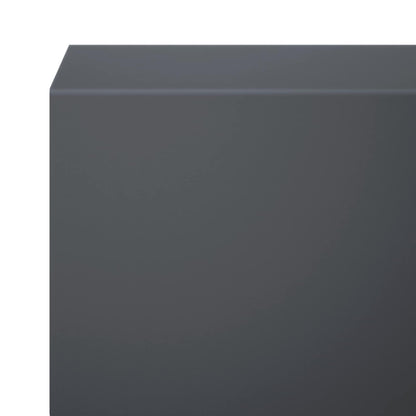 Garden Cover Profile 2 pcs 100 x 5 x 5 cm Steel Anthracite