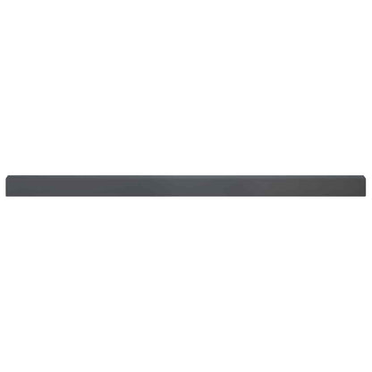 Garden Cover Profile 2 pcs 100 x 5 x 5 cm Steel Anthracite