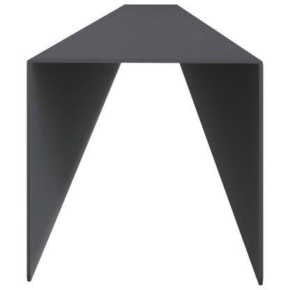 Garden Cover Profile 2 pcs 100 x 5 x 5 cm Steel Anthracite