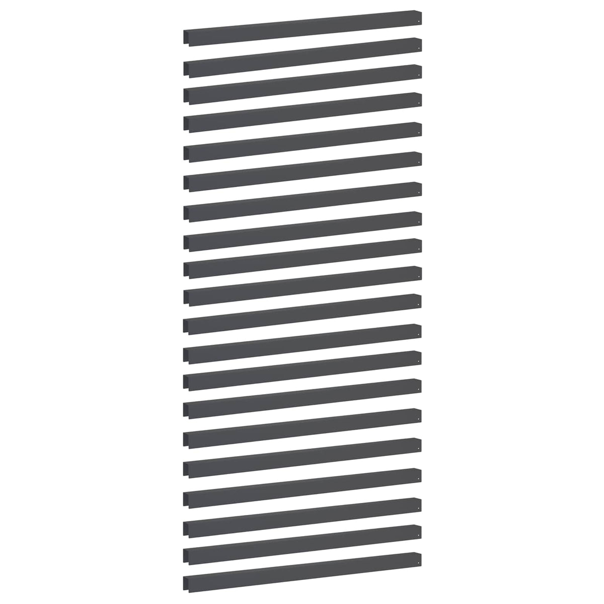 Garden Cover Profile 20 pcs 100 x 5 x 5 cm Steel Anthracite