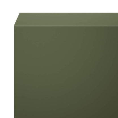 Garden Cover Profile 2 pcs 100 x 5 x 5 cm Steel Olive Green