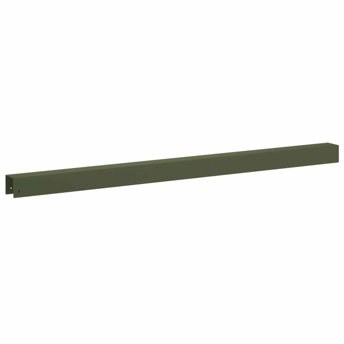 Garden Cover Profile 2 pcs 100 x 5 x 5 cm Steel Olive Green