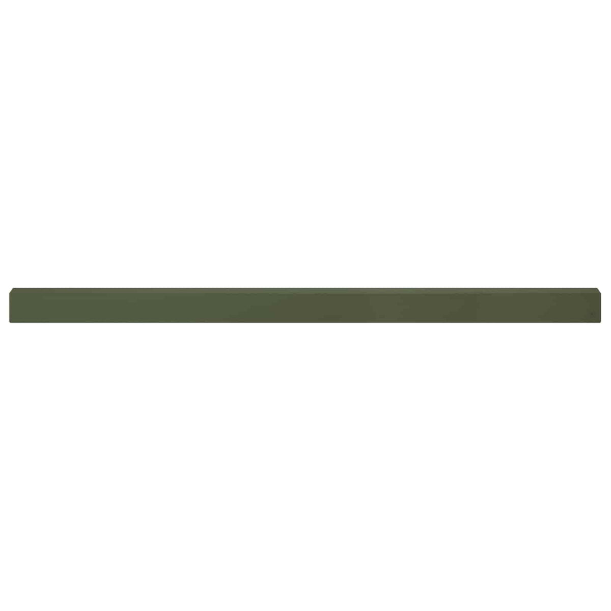 Garden Cover Profile 2 pcs 100 x 5 x 5 cm Steel Olive Green