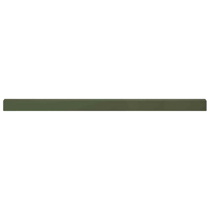 Garden Cover Profile 10 pcs 100 x 5 x 5 cm Steel Olive Green