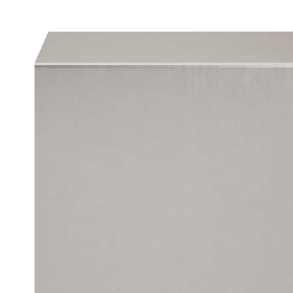 Garden Cover Profile 2 pcs 100 x 5 x 5 cm Stainless Steel