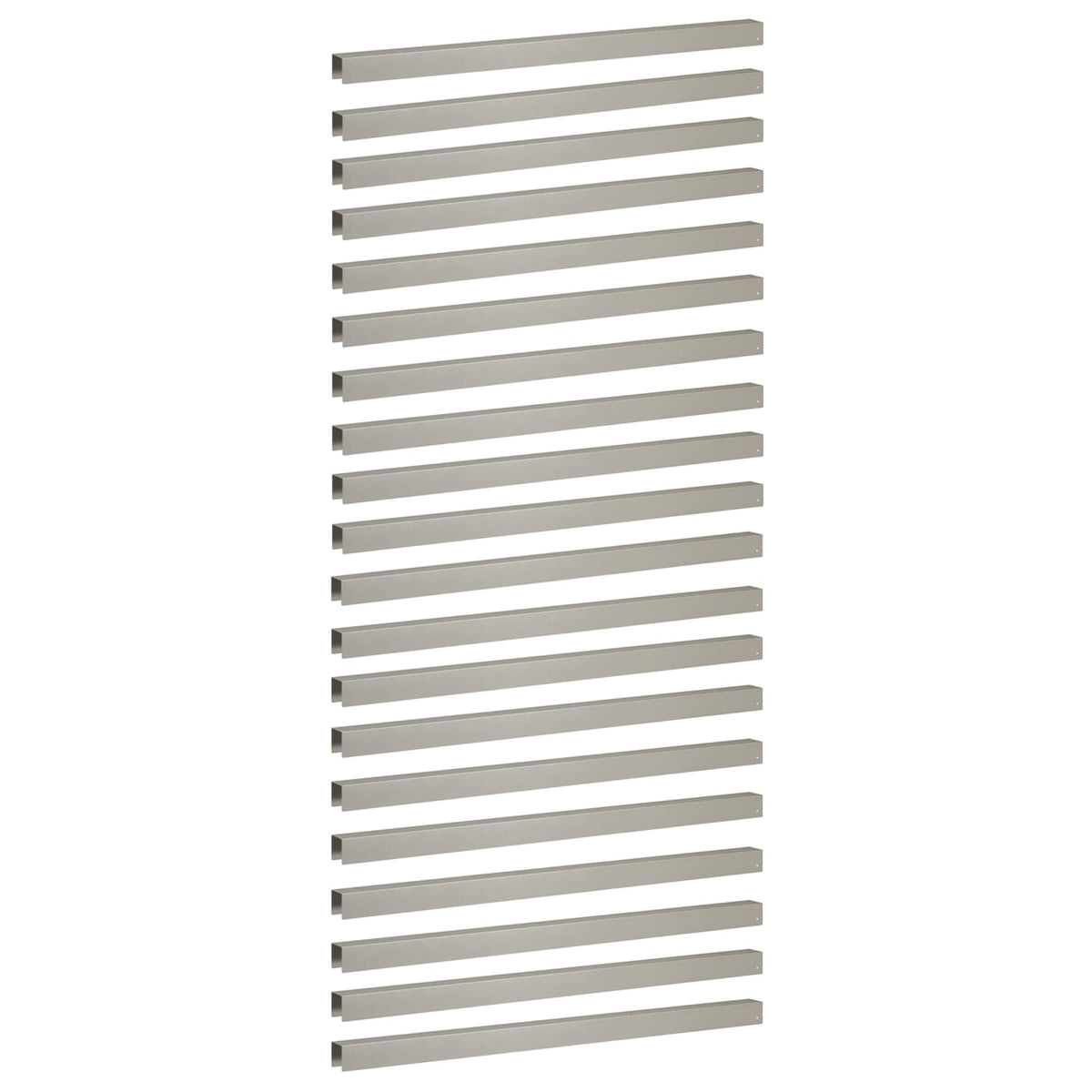 Garden Cover Profile 20 pcs 100 x 5 x 5 cm Stainless Steel