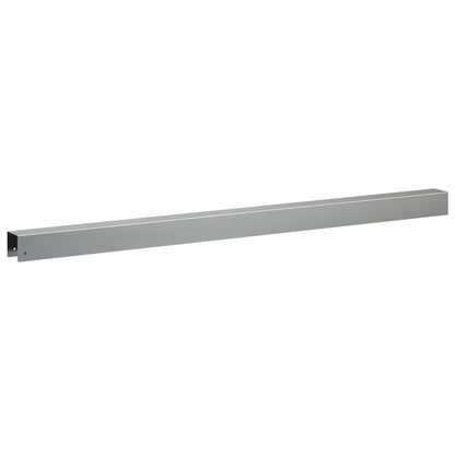 Garden Cover Profile 2 pcs 100 x 5 x 5 cm Galvanised Steel