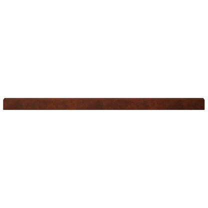 Garden Cover Profile 2 pcs 100 x 5 x 5 cm Weathering Steel