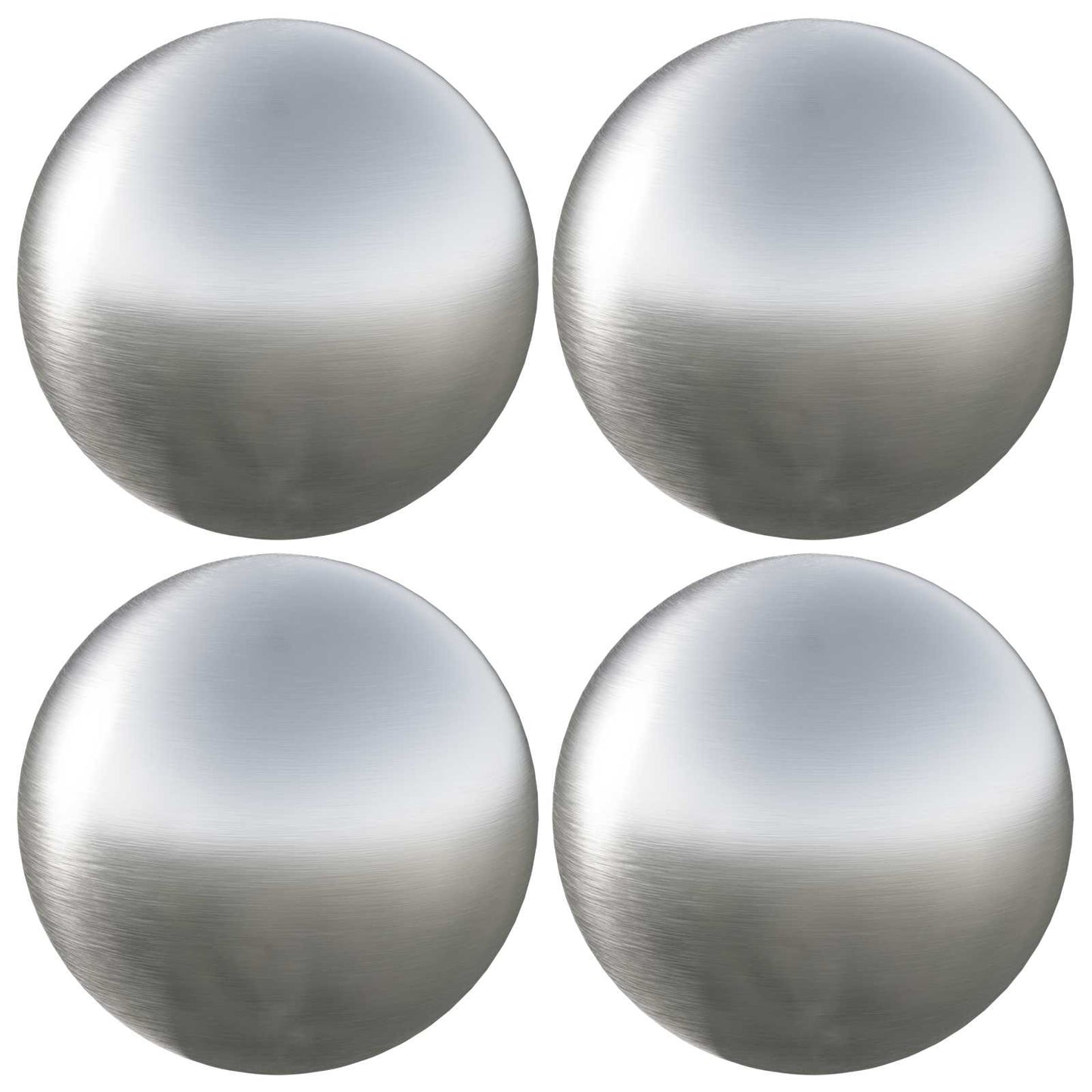 Brushed Ball 4 pcs Ø 10 cm Silver Stainless Steel 201