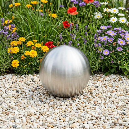Brushed Ball Ø 20 cm Silver Stainless Steel 201