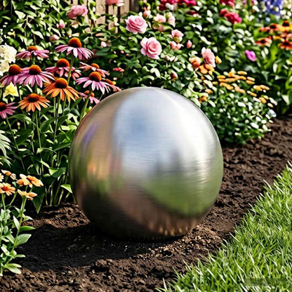 Brushed Ball Ø 37.5 cm Silver Stainless Steel 201