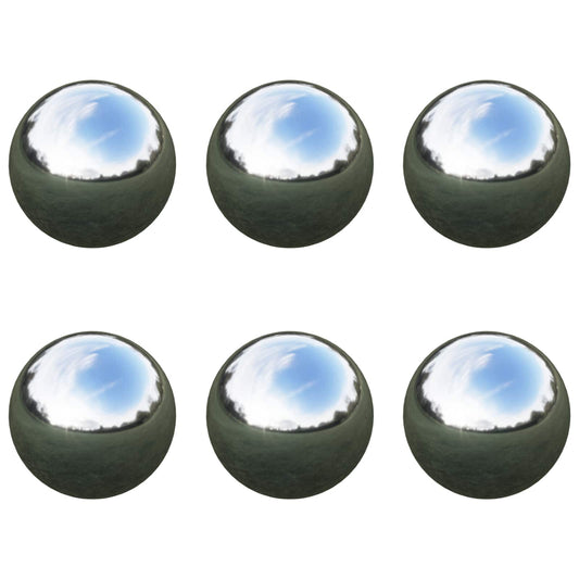 Mirror Ball 6 pcs Ø 7.5 cm Silver Stainless Steel 201