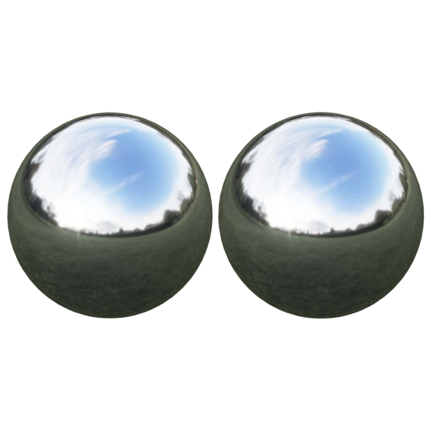 Mirror Ball 2 pcs Ø 15 cm Silver Stainless Steel 201