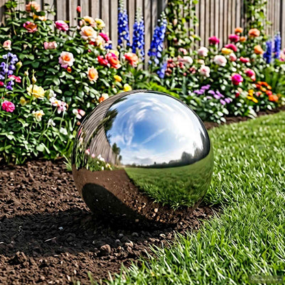 Mirror Ball Ø 20 cm Silver Stainless Steel 201