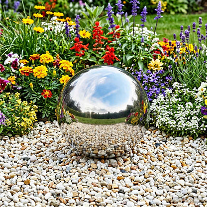 Mirror Ball Ø 30 cm Silver Stainless Steel 201