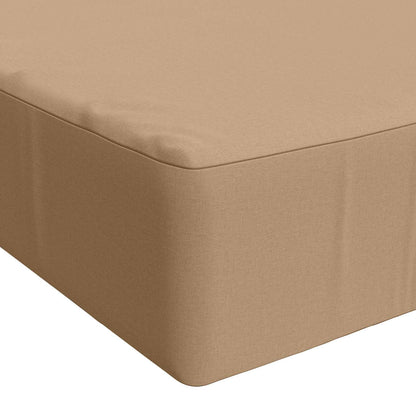 Seat Cushion SOEST 100% Polyester Sand 120 x 80 x 15 cm