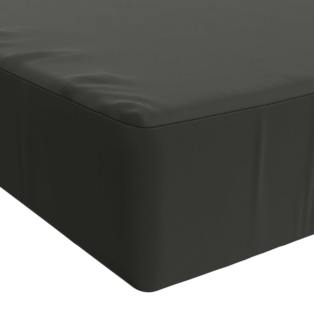 Seat Cushion SOEST 100% Polyester Anthracite 120 x 80 x 15 cm