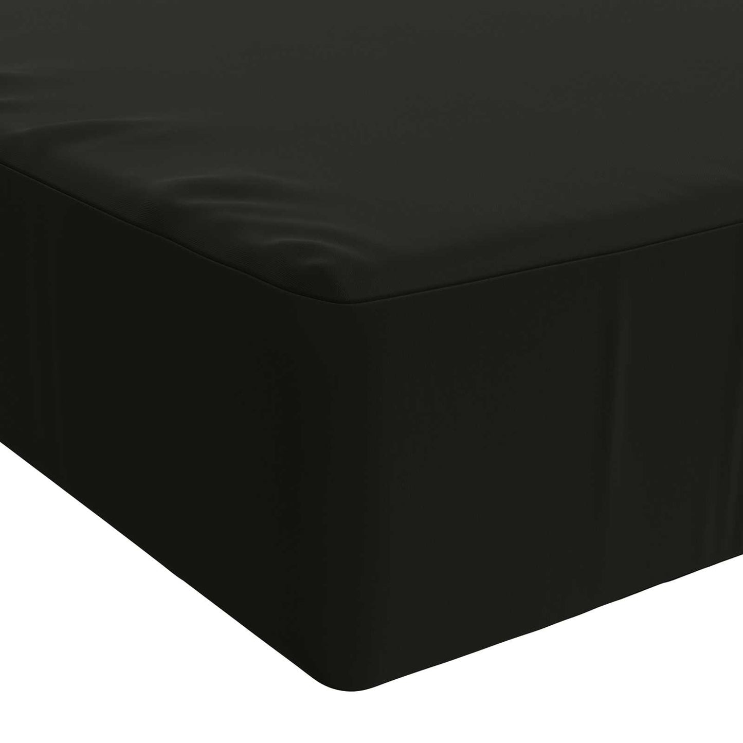 Seat Cushion SOEST 100% Polyester Black 120 x 80 x 15 cm