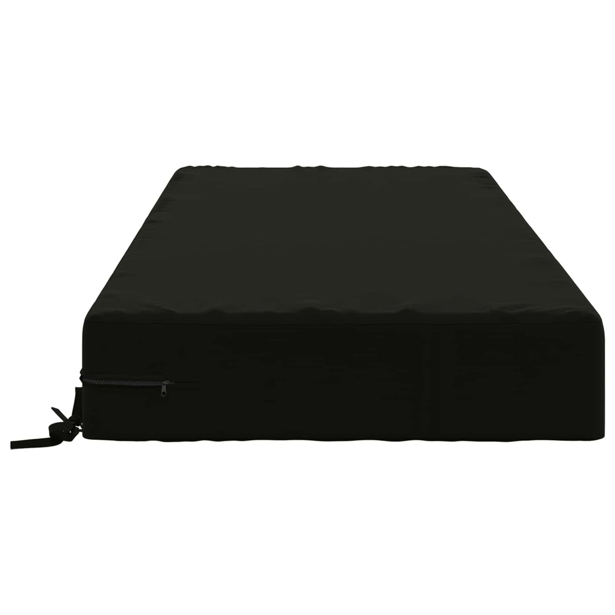 Seat Cushion SOEST 100% Polyester Black 120 x 80 x 15 cm