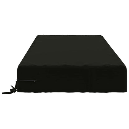 Seat Cushion SOEST 100% Polyester Black 120 x 80 x 15 cm