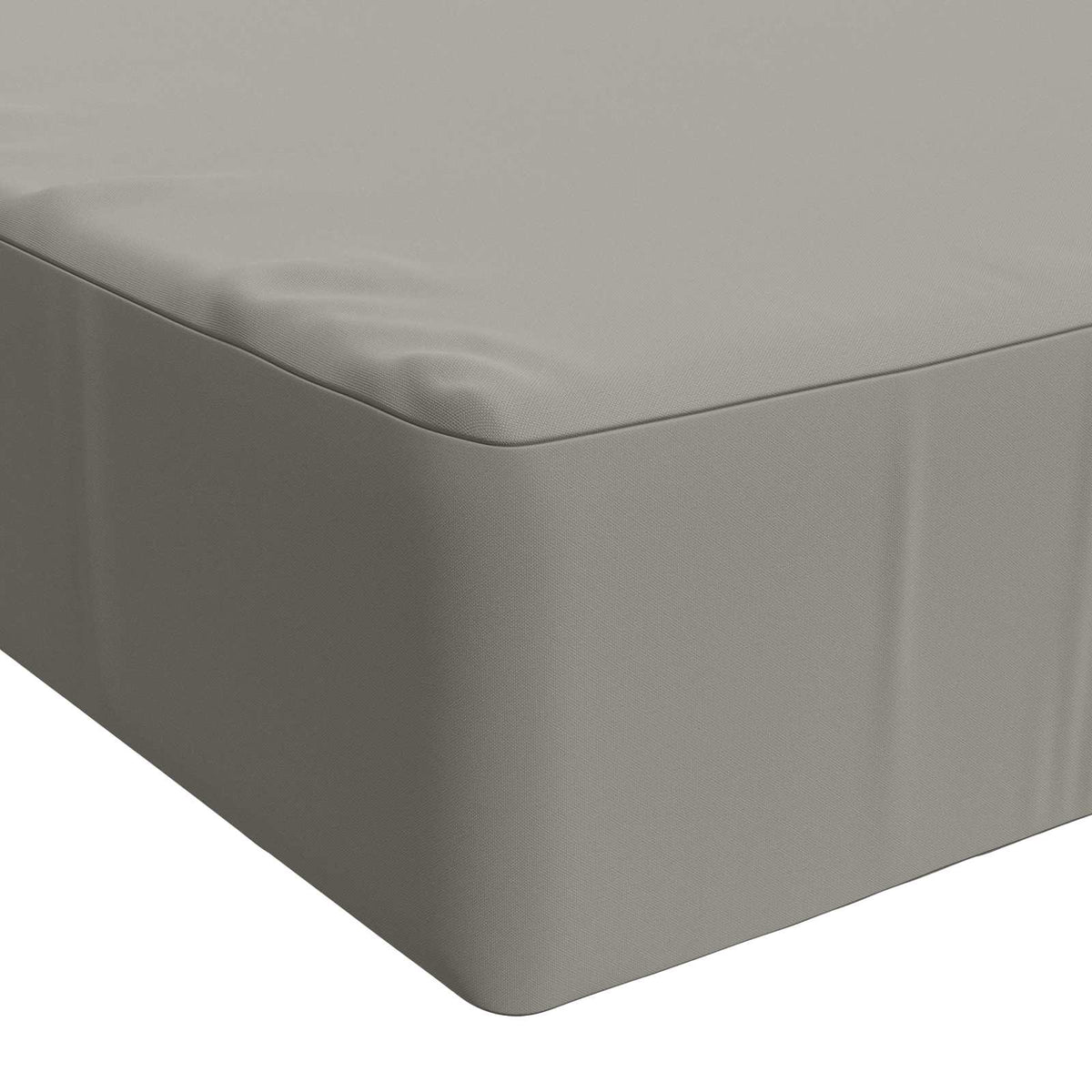 Seat Cushion SOEST 100% Polyester Grey 120 x 80 x 15 cm
