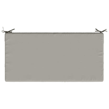 Seat Cushion SOEST 100% Polyester Grey 120 x 80 x 15 cm